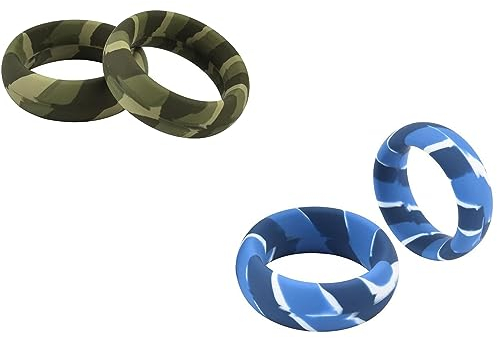 BDSMLV Scrotum Restraint Ring Cock Ring Made of Silicone, Diameter 40 mm/45 mm/50 mm, Optional Tyre Shape, Male Penisring Silicone, Delayed Ejaculation Aid Toy Penis Training,40mm,Green