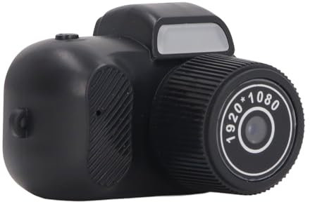 Mini Appareil Photo Numérique, Grand Angle Ultra HD 160 Degrés et Objectif 2MP, écran Couleur, Batterie 100 Minutes, Caméra Vidéo Compacte avec Dragonne pour Enfants, Adolescents