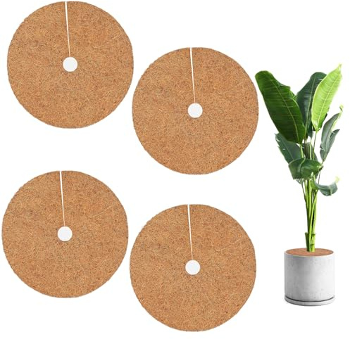 Funrelaxer Tapis en coco de 30 cm, protection hivernale pour plantes, fibre de coco naturelle, tapis de protection de qualité supérieure pour jardin et balcon, plantes antigel, facile à découper et à