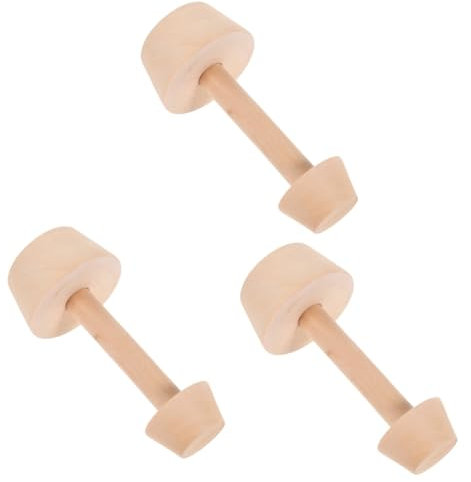 Cabilock 3 Piezas Molde De Tarta De Huevo Moldes Para Galletas Para Hornear Galletas Bandejitas De Aluminio Fritura Macarrón Molde Para Hornear Magdalenas Lata De Tarta De Queso Madera