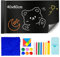 WEFHEF 40x80cm Magnetisch Tafelfolie Selbstklebend Kreidefolie Kreidetafel Magnetfolie Selbstklebend Magnettafel Schwarz für glatten Oberflächen Schule Büro Haus mit 6staublose Kreide 4Magneten Tuche