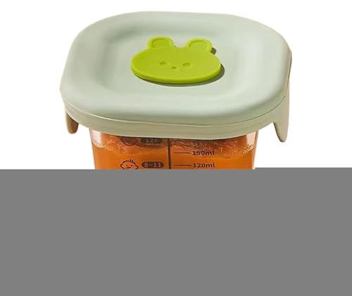 Contenitori Purea Bambino, Scatola di Vetro Alimentazione Bambino Multifunzione, Scatola Alimentare Impermeabile per Congelamento Viaggio Casa Presepe Scuola Snack