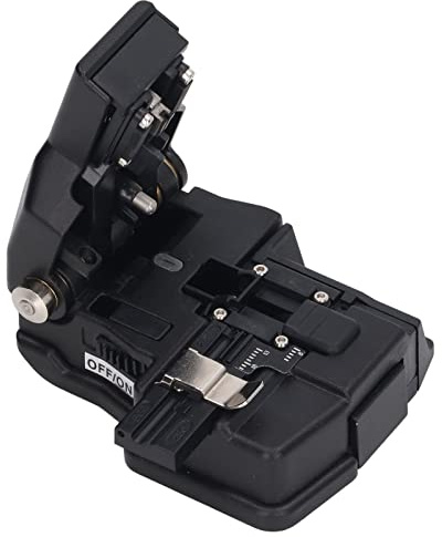 Srliya Fiber Cleaver 16 Sided 3 in 1 Fixture Stainless Steel Slide Rail Aluminum Alloy Optical Fiber Cutter with Scale
