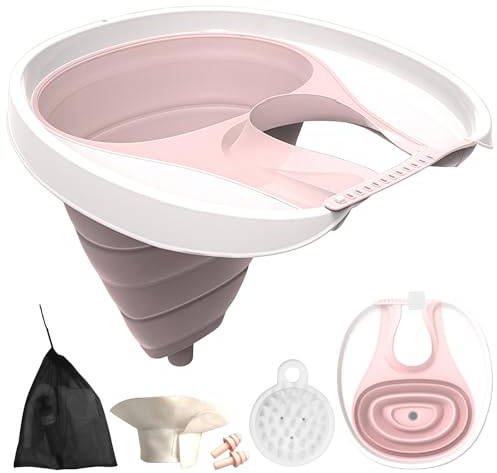 Zenselect Lave-cheveux pour allongé le lit, pliable et portable, pour les femmes enceintes et les personnes avec brosse de massage