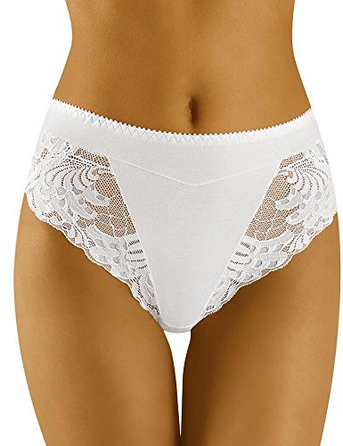 Wolbar Femmes Slip WB408, Blanc,XL