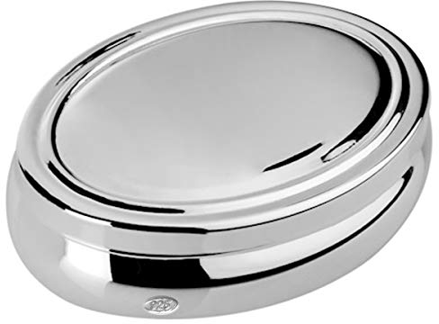 SILBERKANNE Dose Pillendose Zahndose Haardose 3,5x2,4x1,1 cm 2 tlg Silber 925 Sterling in Premium Verarbeitung