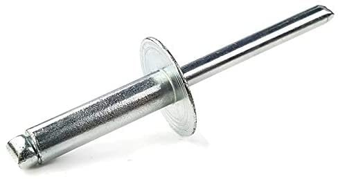 Persberg #812 Blind Aluminum Long Rivets, (100pcs), 1/4 x 3/4 Inch, Choose Size, Grip Range (.626-.750), Blind Rivet (120-49)