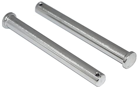 Bulloni a innesto, 8 mm x 84 mm, 2 pezzi, 8 x 84 mm, in acciaio inox A4 NIRO, bulloni di sicurezza Nirosta con testa