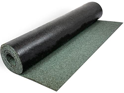Green Polyester Shed Roofing Felt 16.4 x 3.2 ft (5m x 1m) - Heavy Duty Weatherproof Roof Felt Roll for Summerhouses, Sheds, Kennels, 15-Year Life Expectancy, Premium Roof Covering