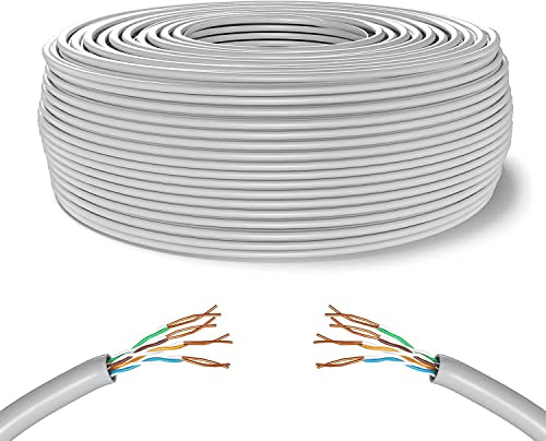 MY SMART SHOP CAT6 NÄTKABEL MATASSA CATe 6 LAN ETHERNET M BOB INTERNET PLUG MODEM ROUTER ACCESS POINT REAPETER CCA RJ45 GIGABIT 10/100/1000 Mbps (100, vit, FTP)