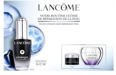 Lancôme - Génifique Set – Ultimate Skin Repair Routine – Génifique Ultimate Siero 20 ml + Advanced Génifique Yeux 5 ml + Rénergie H.P.N. 300 Peptide Cream 15 ml