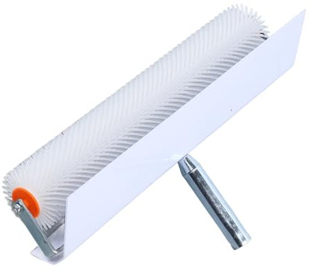 Rouleau de Plancher à la Chape à Pointes 50 Cm, Rouleau D'aération engendré Auto-nivelant avec des Pointes en Plastique de 21 Mm et des éclaboussures, pour une en Douceur et une