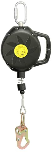 Self Retracting Lifeline 30FT Fall Protection Safety Lanyard, [NO Tangle Steel Cable] Class 1 SRL ANSI OSHA Retractable Fall Arrest Construction Roofing Roofing Construction Gear