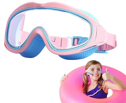 Gafas de natación a prueba de fugas, gafas de buceo antiniebla, gafas claras y cómodas con juntas de silicona , gafas de piscina profesionales, equipo de natación ajustable para adolescentes