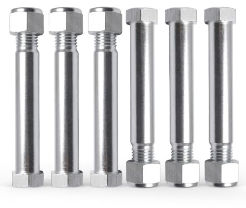 Cryfokt 6 St Minigrävarstift, 25 Mm Ersättningsstift Av Legerat Stål med Mutter Kompatibel för Skopa, Skruvar, Rivare, Räfsa, Klämma, Liten Grävlänkstift för Typhon, Minigrävare