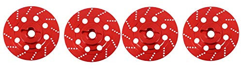 Deger 1 Satz Aluminium für D4 Teile Auto Bremsscheibe für RC On-Road Rennwagen Modell Rc Rc Auto D4, Rot