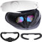 VR Face Pad for Playstation VR2, PSVR2 Fitness Facial Interface Cushion Pad, PSVR2 Face Pad Replacement, Breathable Holes Leather Foam Cushion, Anti-fogging Sweat-Proof Cover Accessories Set