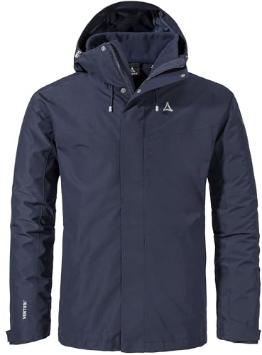 Schöffel Herren 3in1 Jacket Style Okere MNS, wasserdichte, atmungsaktive Outdoorjacke mit herausnehmbarer Fleecejacke, navy blazer, 46