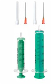 Set för laboratoriesprutor, flytande spruta, hobbyspruta med trubbig nål, olika storlekar för e-liquid aromhobby och hemmabruk (set 1 x 20 ml och 10 ml)