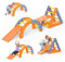 10-in-1-Kletterdreieck-Set aus Kunststoff, faltbares Kletterspielzeug für Kleinkinder, Montessori-Klettergerüst mit Rampe, Bogen und Kletterdreieck, Baby-Klettergerüst, Indoor-Spielplatz für Kinder
