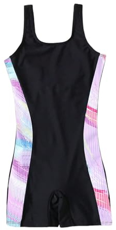 Maillot de Bain Une pièce pour Fille avec Bretelles Spaghetti et Ourlet volanté | Tenue de Plage décontractée pour Les Grands Enfants Maillots De Bain Rouge Fille (Black, 11-12 Years)