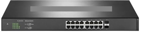 Conmutador de red, Conmutador De 16 Puertos 2,5 Gbps RJ45 2500M UPLink 10G SFP+ LAN Core Switch Internet NAS Ethernet Splitter HUB,Confiable