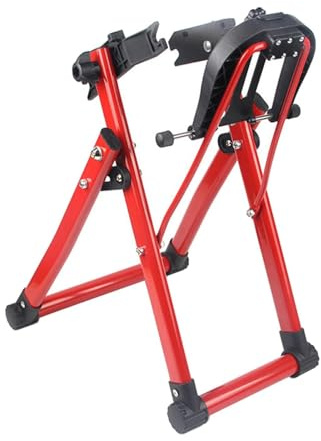 Zanthicia Supporto per centrare le ruote della bicicletta, resistente, girevole, fisso, per ruote anteriori e posteriori, supporto per la manutenzione delle della bicicletta, pieghevole, per la casa,