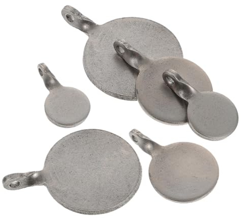 NIYANGLE Lot De 6 Cibles Suspendues en Acier Inoxydable pour EntraîNement De Tir Sportif Petites Cibles Pratiques pour Exercice IntéRieur Et ExtéRieur