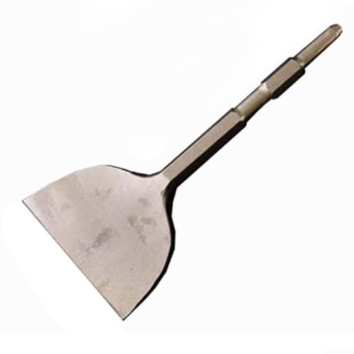 Cincel plano de vástago hexagonal para taladro de martillo eléctrico, herramienta de extracción de mampostería de acero tratado térmicamente para techos de azulejos (17 x 280 x 120)