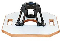 Hi-Hat para cámara de Cine PROAIM de Alta Resistencia con Tablero Octogonal. Montura de tazón de 100 mm. Altura máxima: 6,5. Carga útil de hasta 100 kg / 220 LB (HT-BWL100-01)