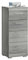Badezimmer Badschrank Badkommode Standschrank Soul, Holzwerkstoff, rauchsilber Nachbildung, 37 x 88 x 31 cm