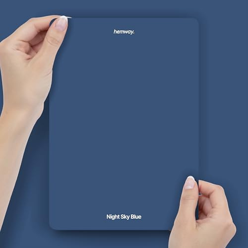 Hemway Night Sky Blue Peel & Stick Sample Chalk Paint | A5 Accurate Colour Swatch, Mess-Free Alternative to Paint Tester Pots, Easy To Use, Eco-friendly, for Interior Furniture & Walls