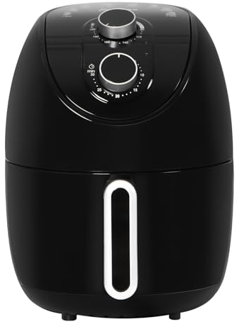 Panana Compact Digital Air Fryer, Healthy Oil Free Low Fat 3.5L 1200W Digital Display Air Fryer with 8 Cooking Preset and 30 Minute Timer