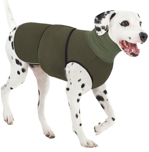 AOFITEE Hunde-Angstweste, Donnerjacke, Größe XL, atmungsaktiv, beruhigendes Shirt für Feuerwerk, Donner, Reisen, Trennung, Anti-Angstweste mit Kragen für kleine, mittelgroße und große Hunde, Größe XL