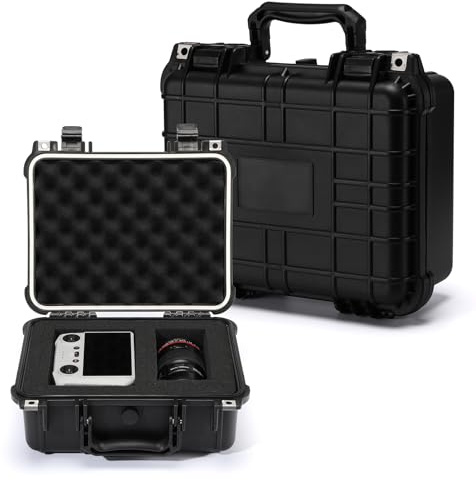 MIXPOWER Wasserdichte Kunststoff-Werkzeugkiste mit Schaumstoff, 34 x 29,5 x 15,2 cm, IP67 abschließbare Aufbewahrungsbox, schützende harte Kameratasche, stoßfest und wetterfest