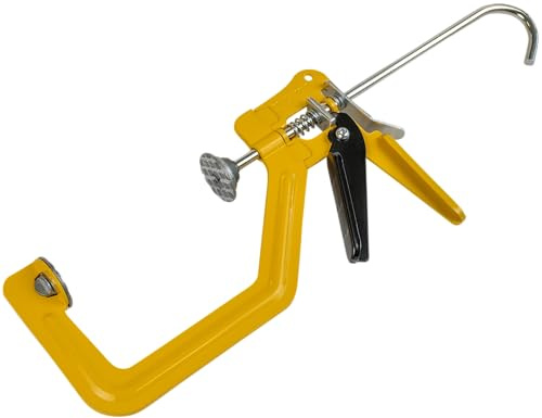 ROUGHNECK® One-Handed Speed Clamp - Metal TurboClamp, Quick-Release, Heat-Resistant Jaw Pads, 600Nm Clamping Force, Single-Handed Operation – 150 x 75mm / 6x3