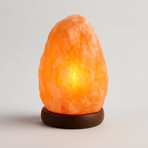 ONEX Himalayans Salt Lamps 3kg Natural Threptic Crystal Rock Unique Pure Organic Pink/Orange Salt Lamp with UK Standard Plug
