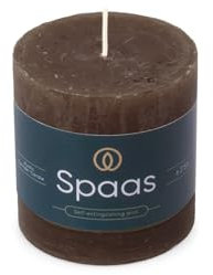 Spaas Candela pilastro in stile rustico 70/70 mm 25 ore, marrone scuro