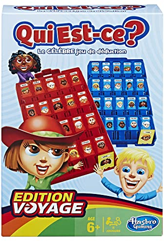 Hasbro Gaming Wer ist es? Grab and Go, klassisches Ratespiel, tragbares Spiel für 2 Spieler, Reisespiel für Kinder ab 6 Jahren