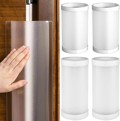 Fingerklemmschutz für Türen, 2 Stück Türschutz Türklemmschutz für Kinder, Selbstklebend Klemmschutz Einklemmschutz Transparent Tür-Fingerschutz Türscharnierschutz für Familien Kindergarten