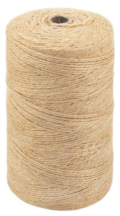 Hilpaty Jute-Schnur 1.5mm 500m Natur Jute Kordel Jutegarn für Dekoration Garten Floristik DIY Kunst Bündeln Basteln und Einpacken