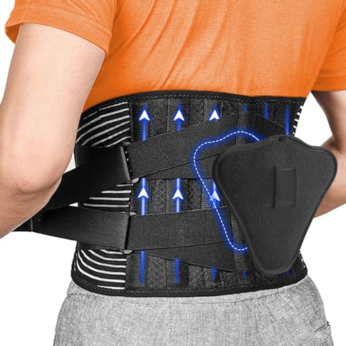 MOACC M Fascia Lombare Posturale, Regolazione della Fascia Schiena per Uomini e Donne, Posturale Cintura Lombare Utilizzare per Sport (L)