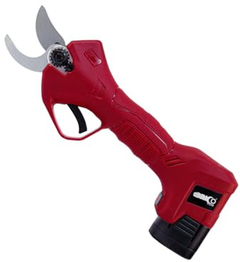 Bricoferr Tijera de Podar Eléctrica 350W con Batería 16.8V y Corte 25mm
