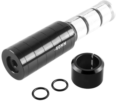 Durlo Elevador de manillar de bicicleta, adaptador de altura de bicicleta, extensor de potencia para bicicleta de montaña, negro
