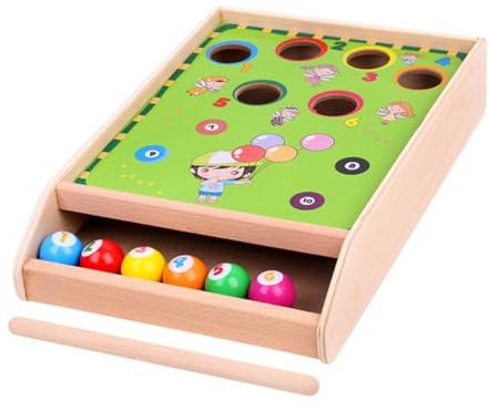 NAMOARLY Mini Pool Table Billiard Game for Portable Desktop Snooker for Travel and Home Educational Mini Billiards Table with Balls Fun Tabletop Game for Boys