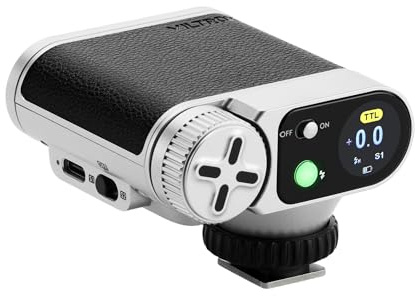 VILTROX Vintage Z1 Pro TTL Retro Flash para cámara con pantalla táctil, 24Ws 1s Reciclaje GN12 CCT 6000K±200K Flash mini para iluminación de fotografía portátil (para Fuji)