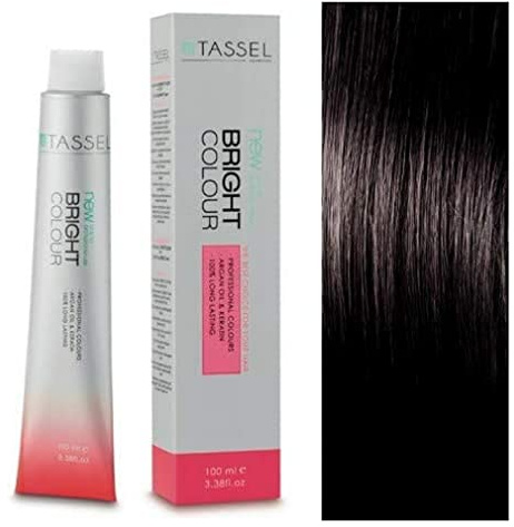 Tassel - Tinte Permanente Capilar Nº3 Castaño Oscuro - Mujer - 100 ml - Cobertura Total de Canas con Nutrición de Argán y Keratina
