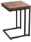 Loftie Schemel aus Holz, Sitzhocker, Hocker, Beistellhocker, Hocker, Fußablage Sitzhocker, Rückenfrei, Keine Montage erforderlich, Industrie-Design, Modern (G-Form 50 cm Höhe, Dunkelbraun)
