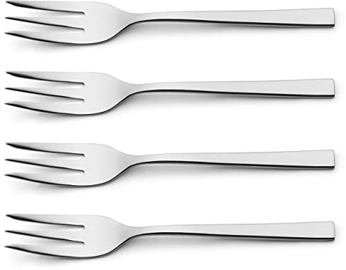 Berndorf P509473 Pastry Fork Set - Premium 4 Piece Cake Forks Set, Durable Stainless Steel Dessert Forks for Home & Parties, Pastry Forks Collection