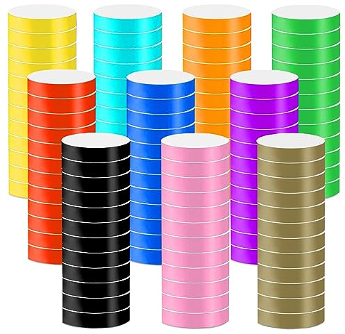 1000Pcs Braccialetti Identificativi, BetterJonny Braccialetti di Carta per Eventi Impermeabili Braccialetti Colorati Monouso Braccialetto Braccialetti per Feste Musicali Concorsi Discoteca,10 colori